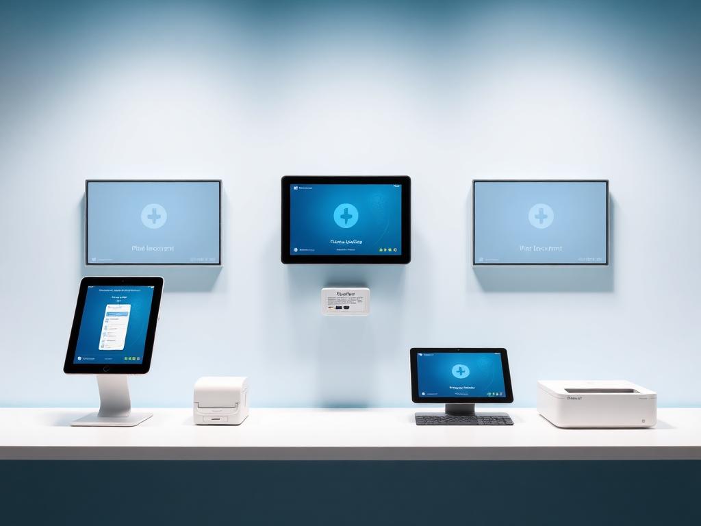 Ecosistema Premium: pantallas, tablets, impresora y lector